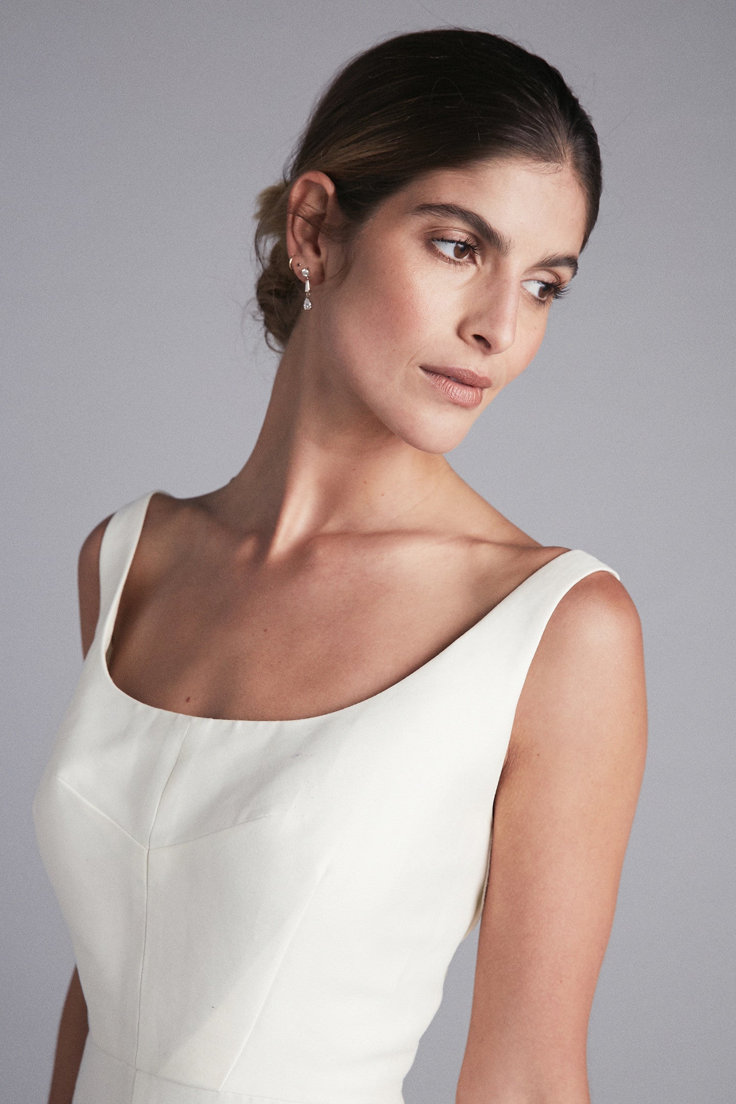 Grace Scoop Neck A-line Dress Blanco New York Grace Scoop Neck A-line Dress Blanco New York